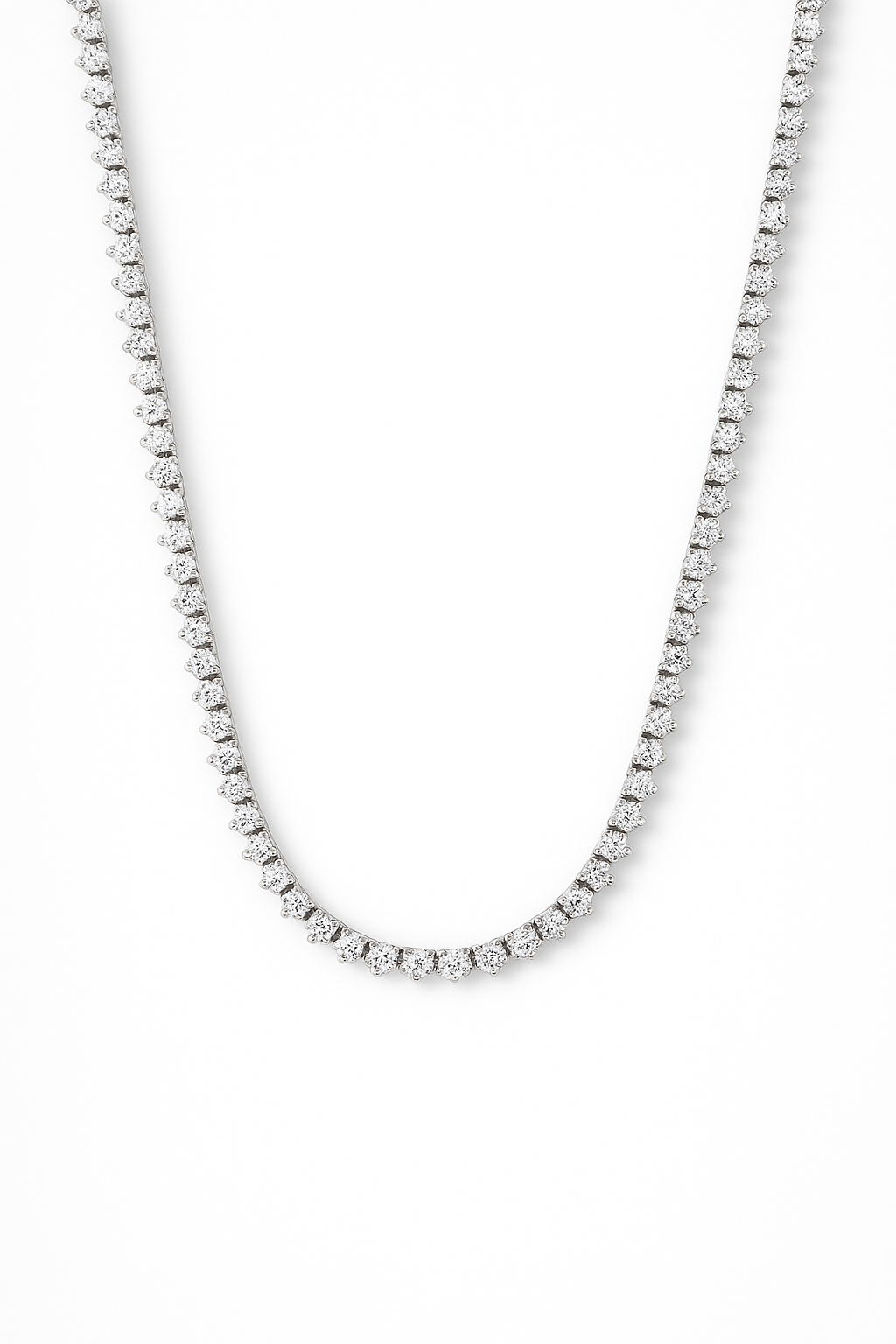 Lab Grown Tennis Necklace 5.0 Carats