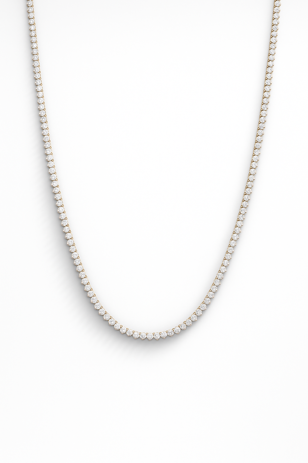 Lab Grown Tennis Necklace 7.0 Carats