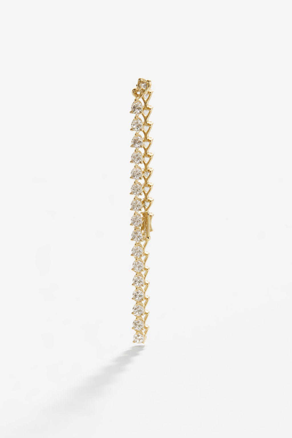 Lab Grown Pear Shape Tennis Bracelet 5.3 Carats