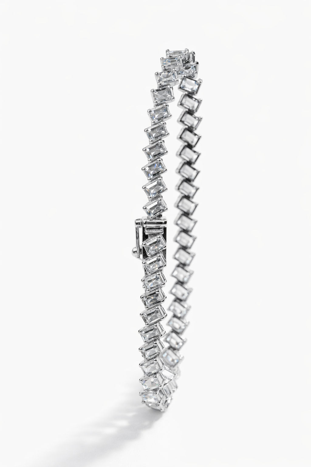 Lab Grown Emerald Tennis Bracelet 11.5 Carats
