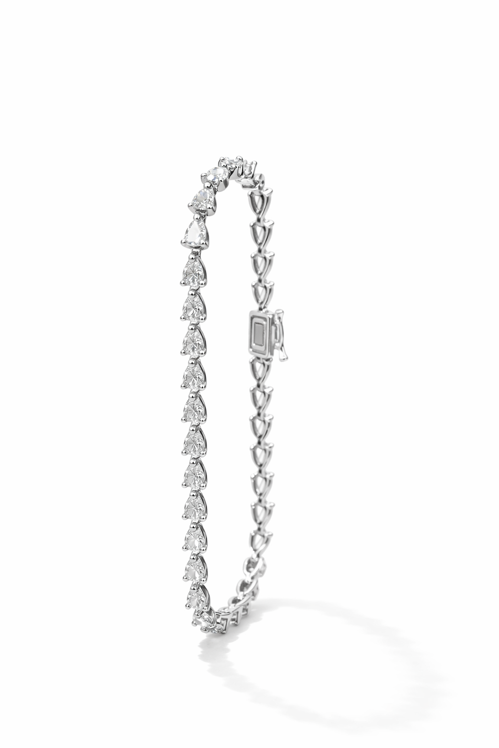 Lab Grown Pear Shape Tennis Bracelet 5.3 Carats