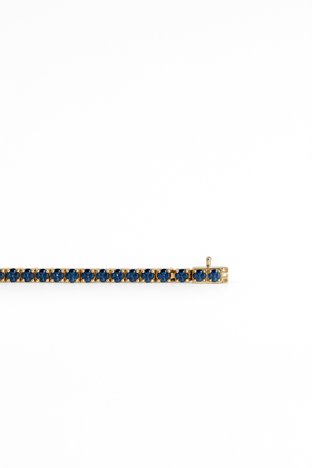 SAPPHIRE TENNIS BRACELET 6.3 CARATS