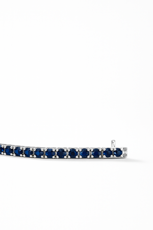 SAPPHIRE TENNIS BRACELET 6.O CARATS