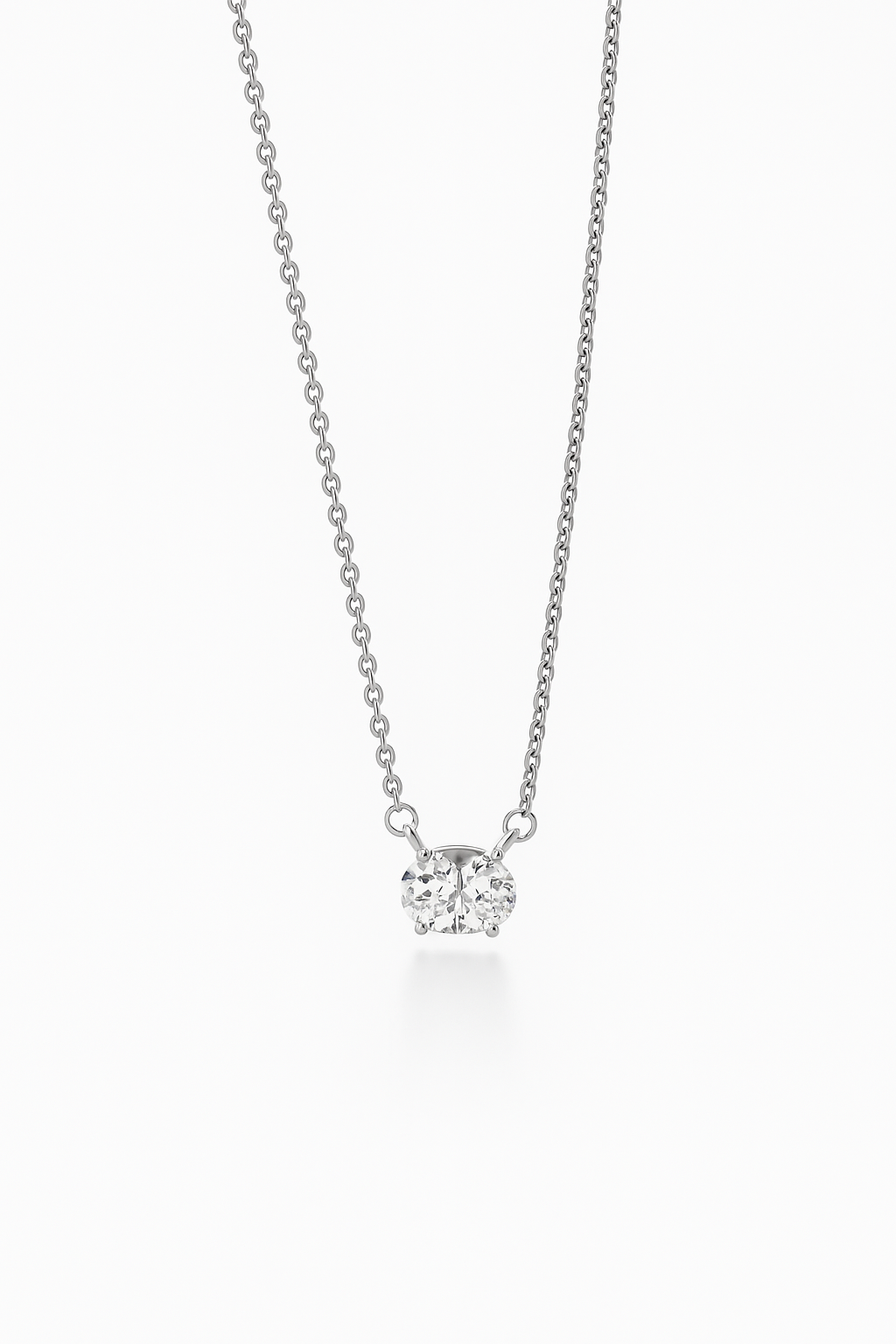 Lab Grown Solitary Necklace Oval Shape 1.0 Carats
