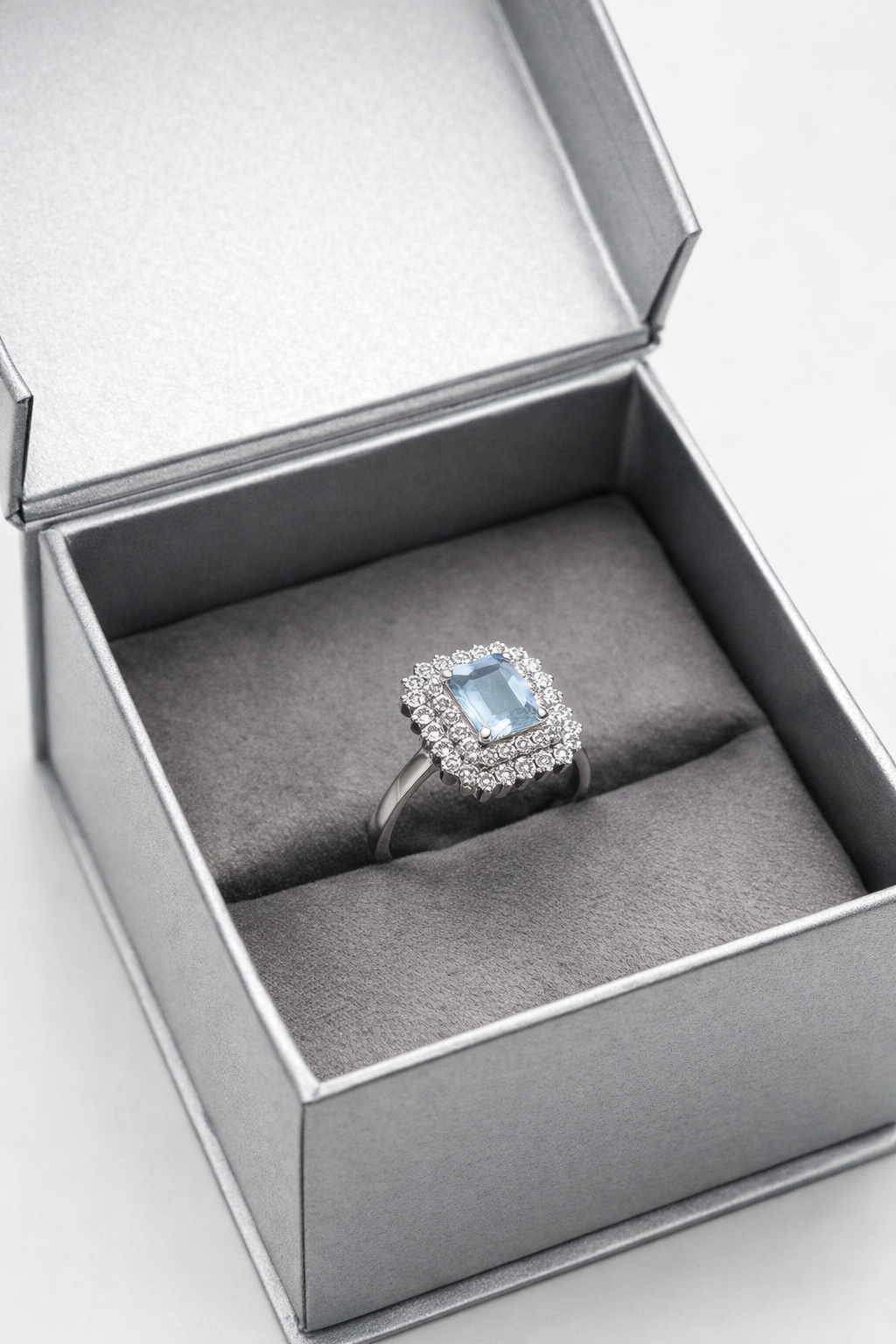 Double Halo Ring 1.40 Carats