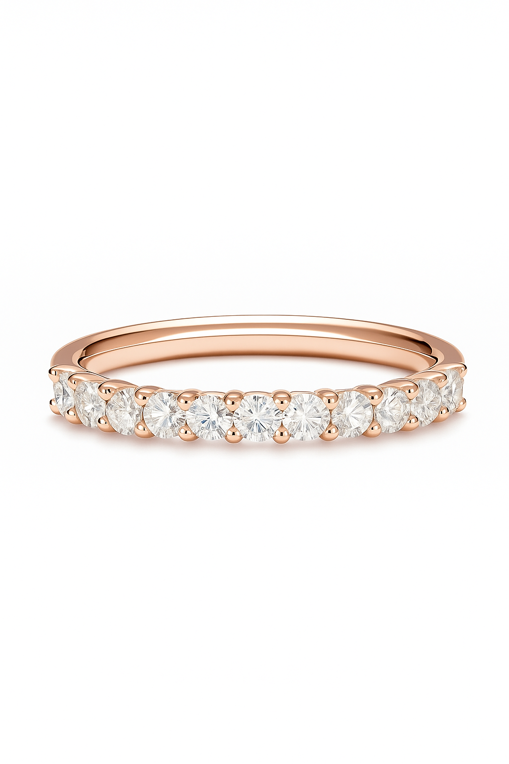 Lab Grown Half Eternity Ring .48 Carats