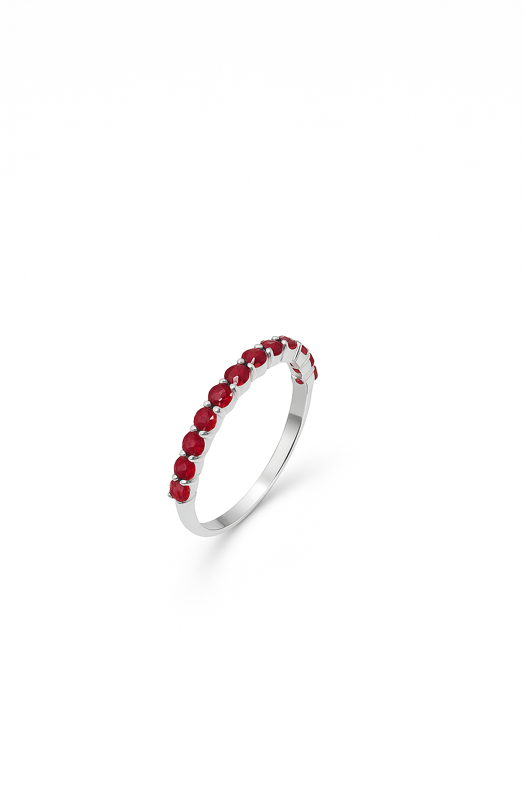 Ruby Half Eternity Ring 1.4 Carats