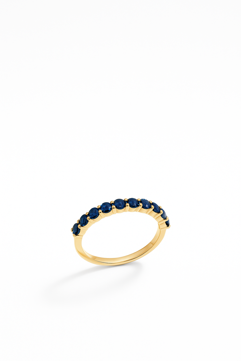 Sapphire Half Eternity Ring 1.4 Carats