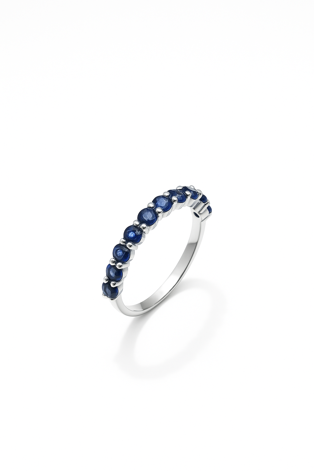 Sapphire Half Eternity Ring 1.4 Carats