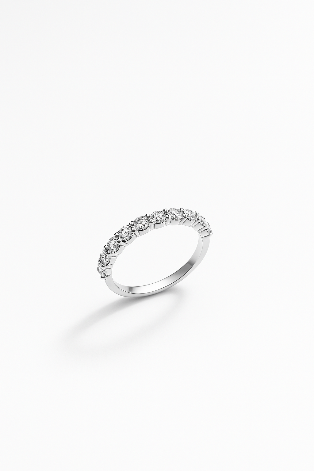 Lab Grown Half Eternity Ring 1.0 Carats