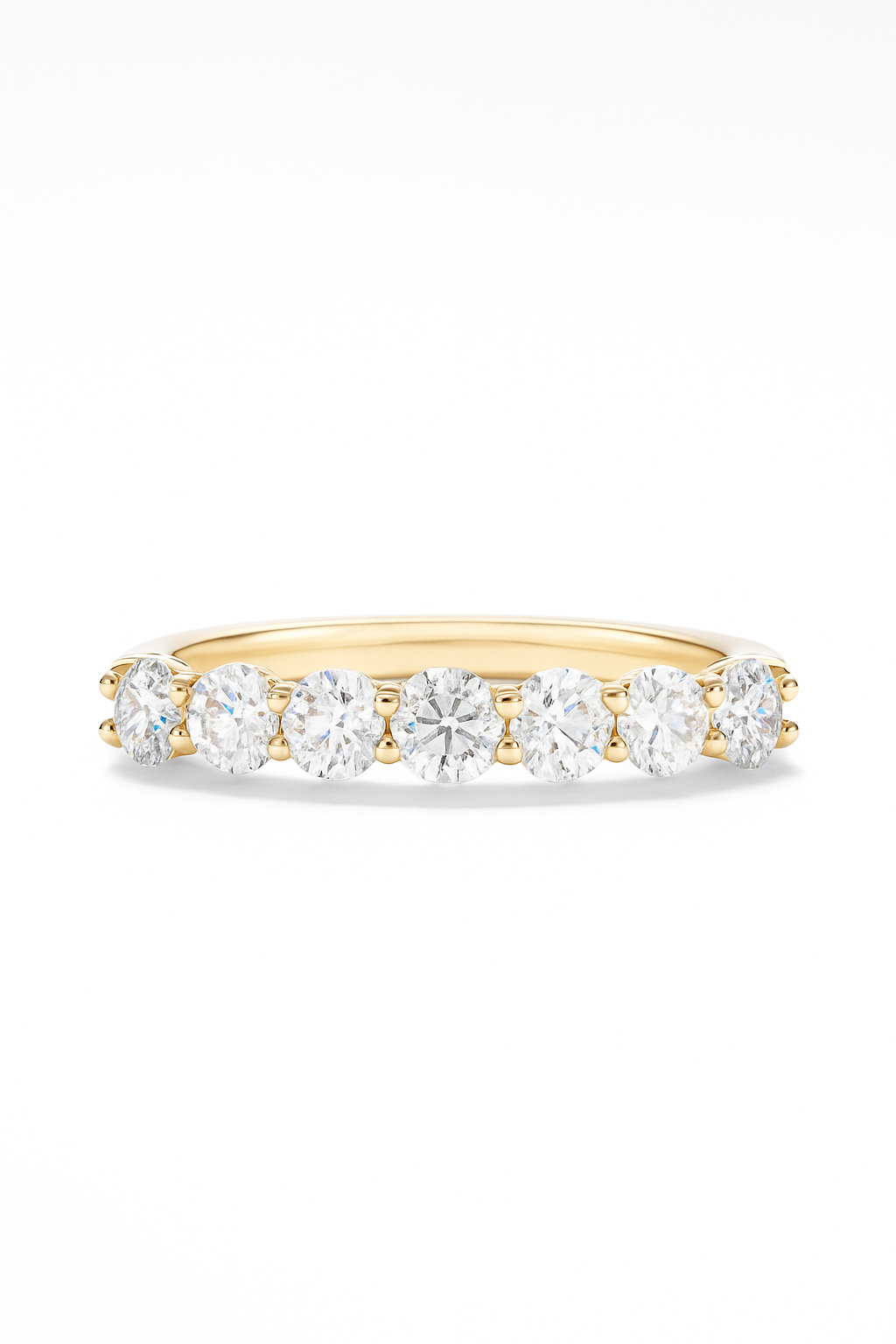 Lab Grown Half Eternity Ring 1.0 Carats