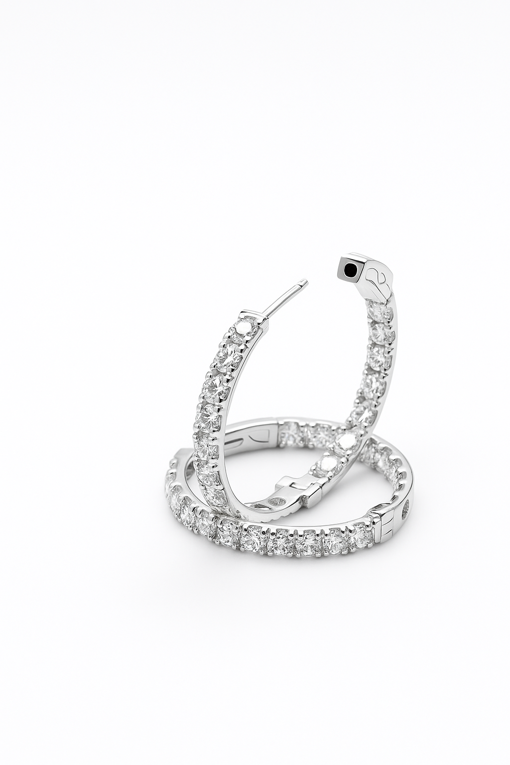 Lab Grown Hoops 5.0 Carats