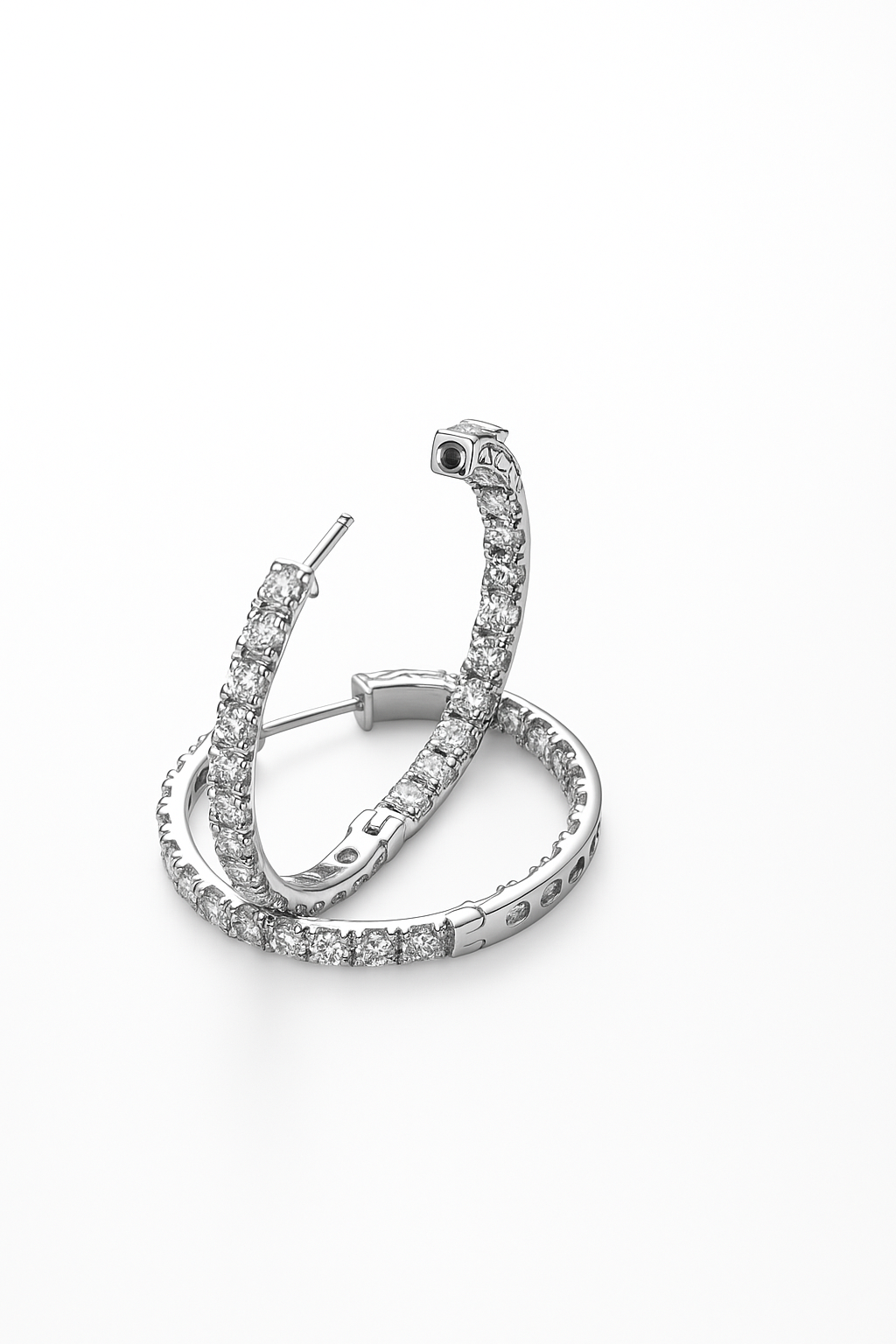 Lab Grown Hoops 7.0 Carats