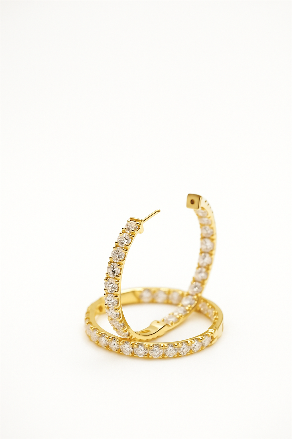 Lab Grown Hoops 7.0 Carats