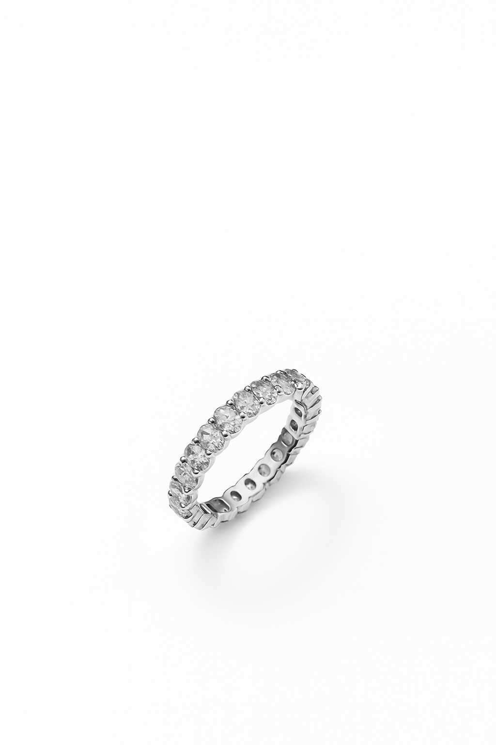 Eternity Ring Lab Diamonds Oval Cut 2.40 Carats