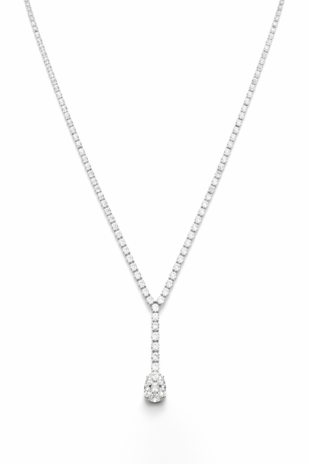 Lab Grown Necklace Oval Shape 14.3 Carats