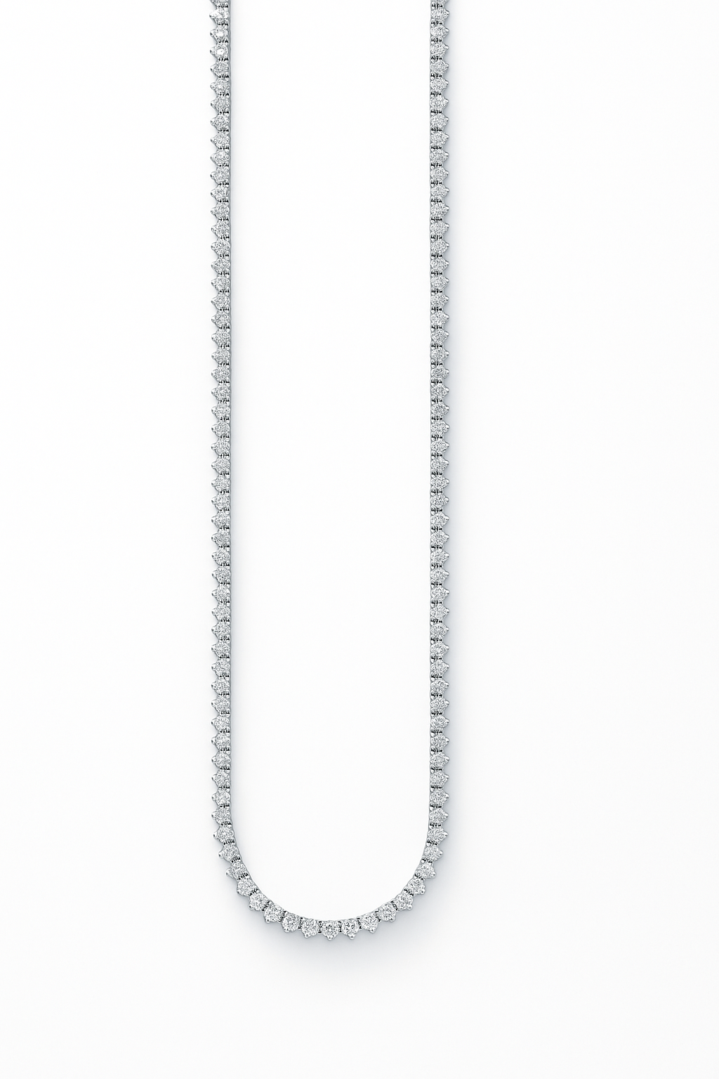 Lab Grown Tennis Necklace 5.0 Carats
