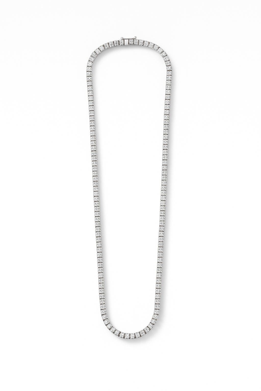 Emerald Lab Grown Tennis Necklace 10.0 Carats
