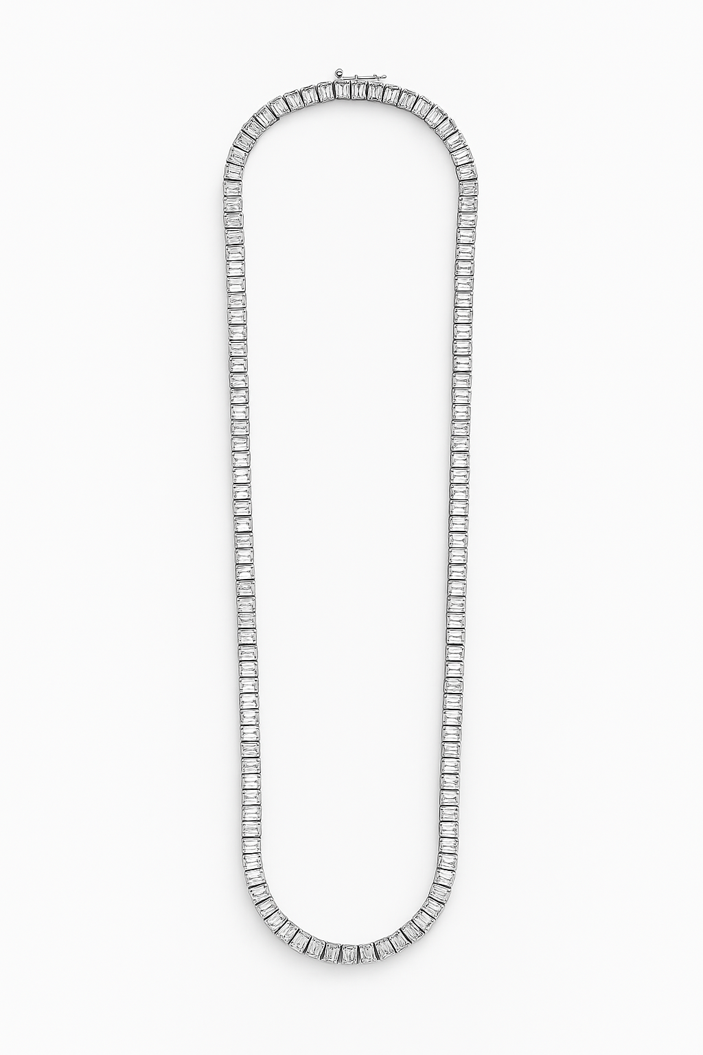 Emerald Lab Grown Tennis Necklace 12.0 Carats