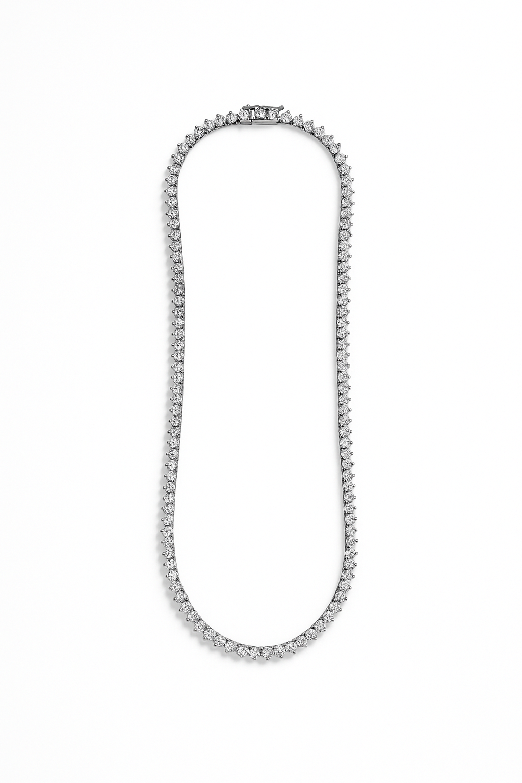 Lab Grown Tennis Necklace 14.0 Carats