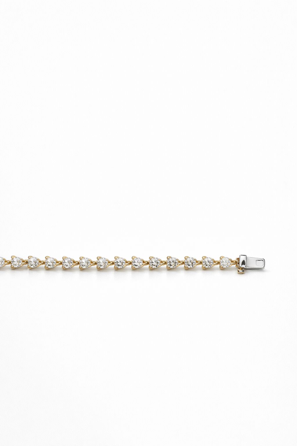 Lab Grown Pear Shape Tennis Bracelet 5.3 Carats