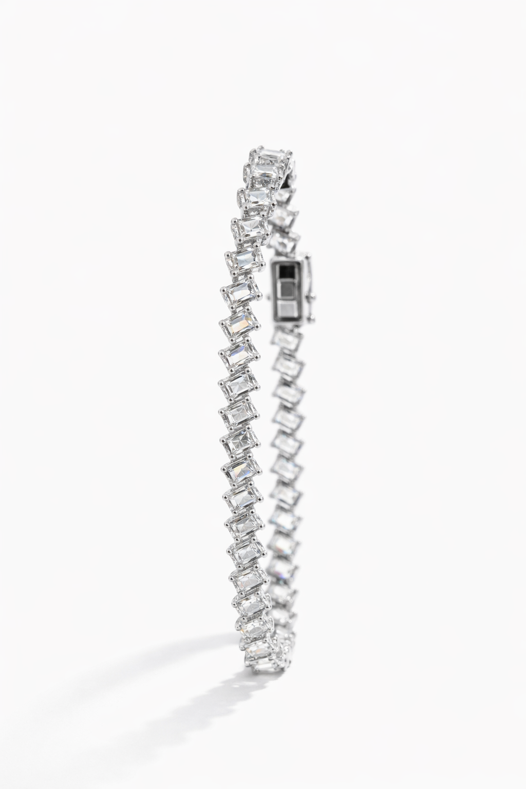 Lab Grown Emerald Tennis Bracelet 11.5 Carats