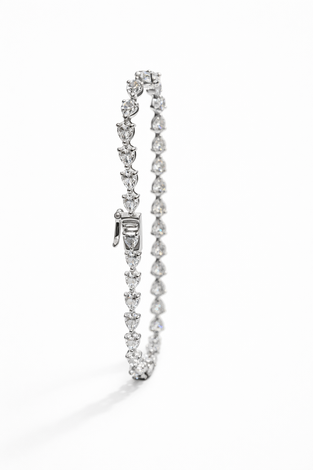 Lab Grown Pear Shape Tennis Bracelet 5.3 Carats