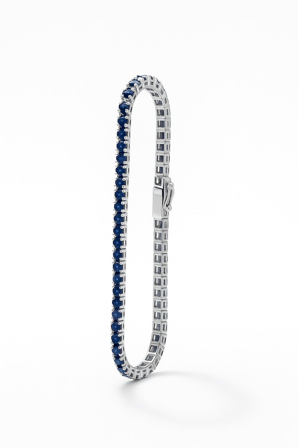 SAPPHIRE TENNIS BRACELET 6.O CARATS