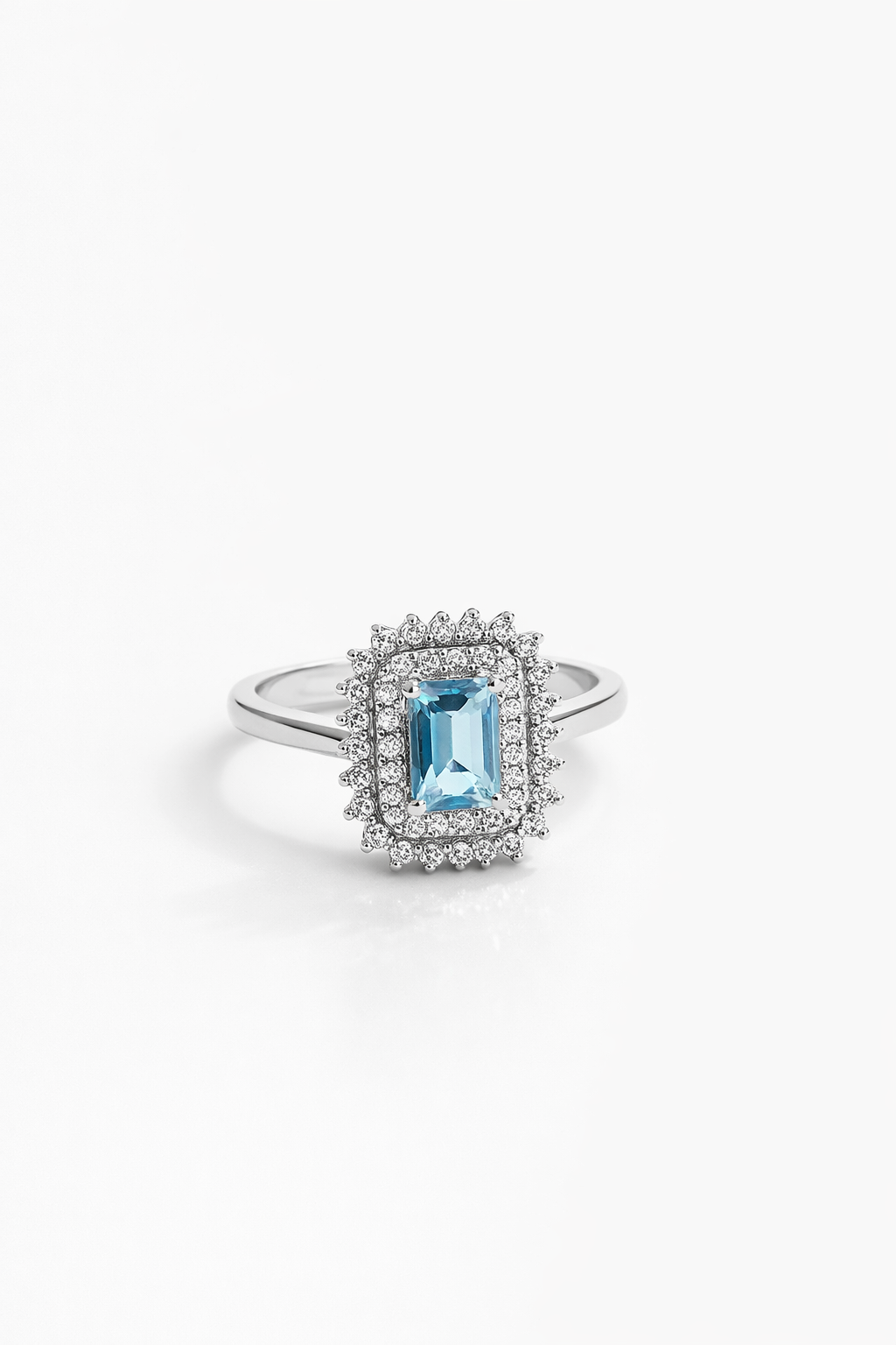 Double Halo Ring 1.40 Carats