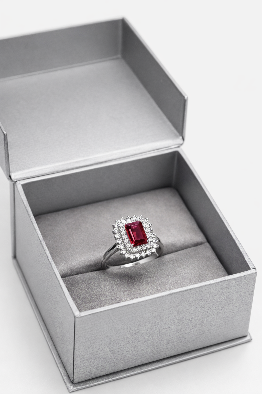 Double Halo Ring 1.5 Carats