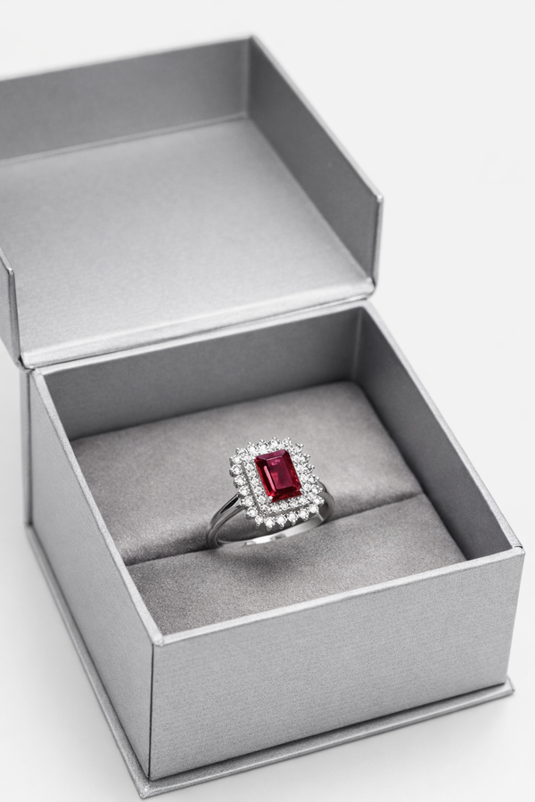 Double Halo Ring 1.5 Carats