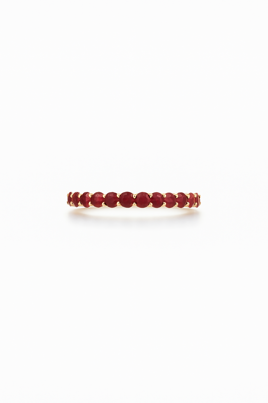 Ruby Half Eternity Ring .95 Carats