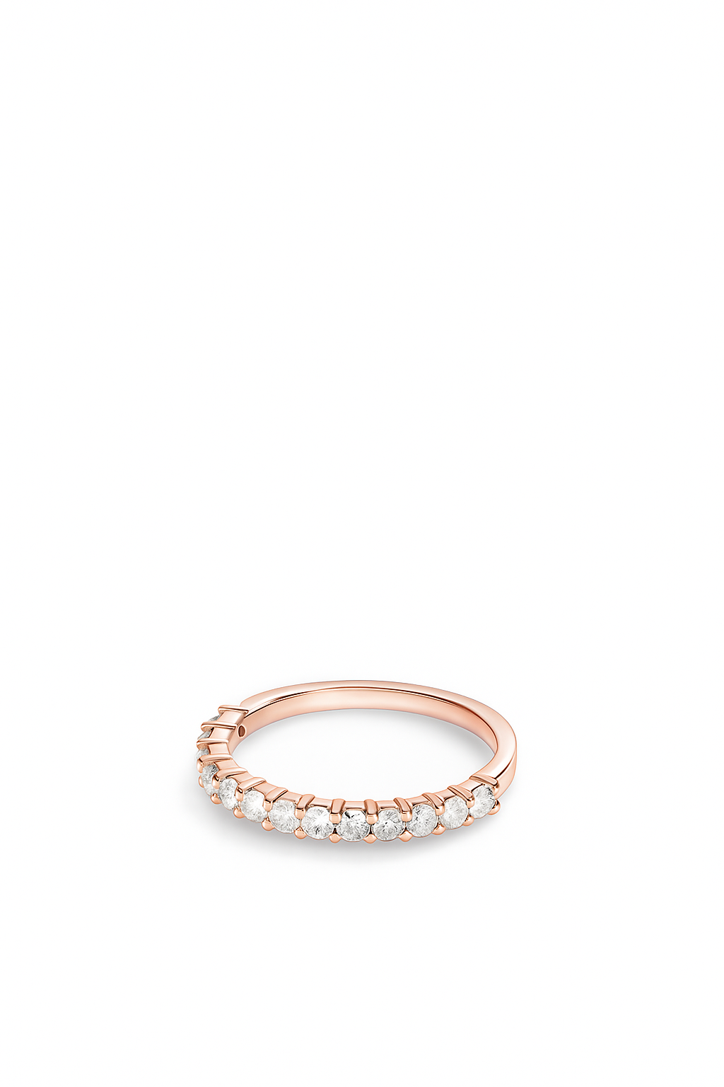 Lab Grown Half Eternity Ring .48 Carats