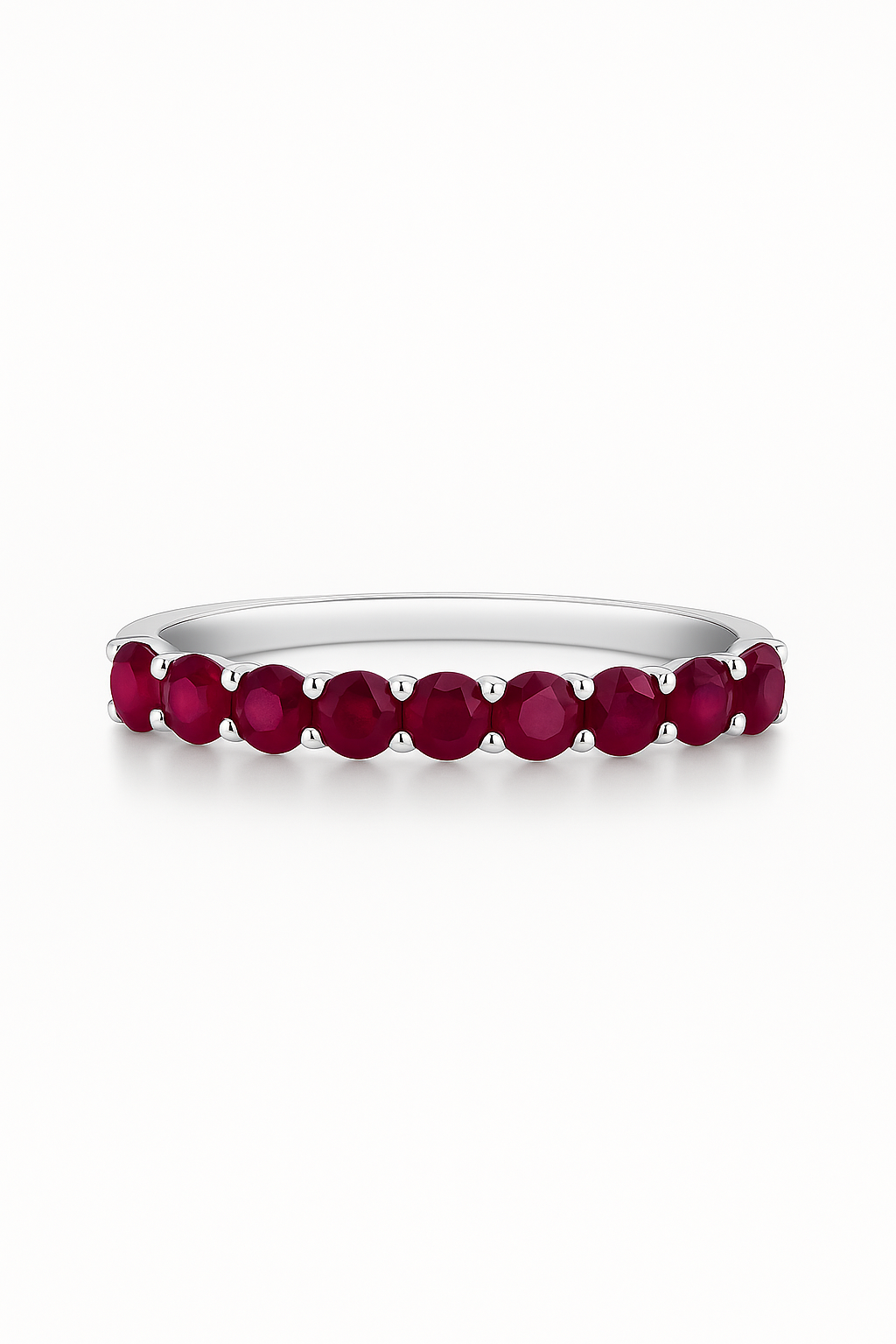 Ruby Half Eternity Ring 1.4 Carats
