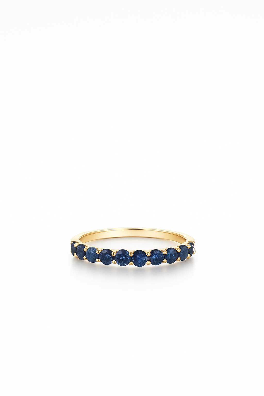 Sapphire Half Eternity Ring 1.4 Carats