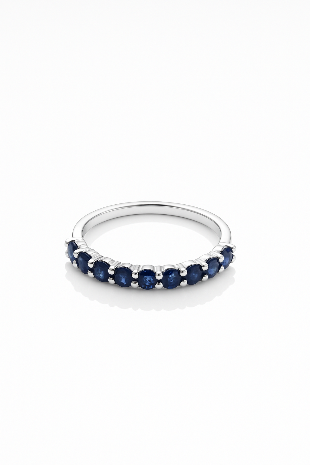 Sapphire Half Eternity Ring 1.4 Carats