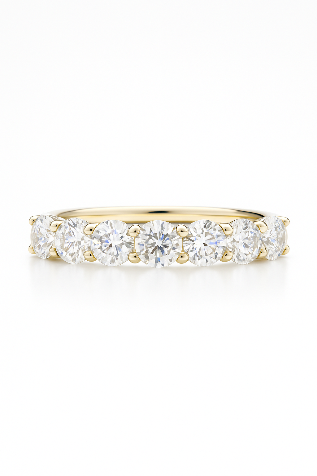 Lab Grown Half Eternity Ring 1.5 Carats