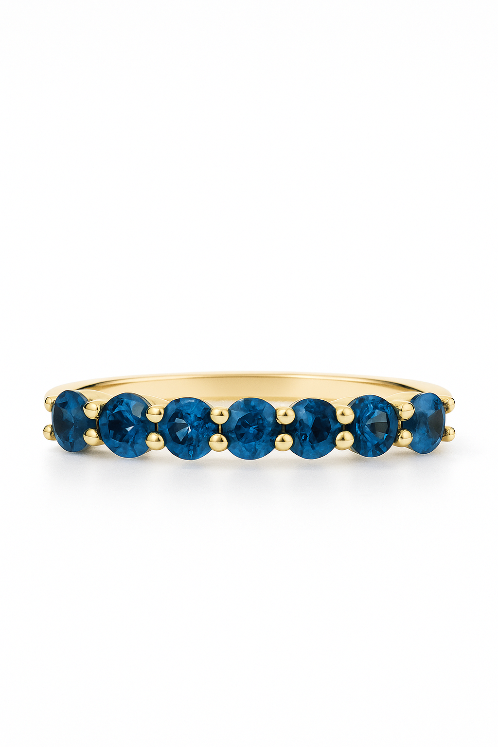 Sapphire Half Eternity Ring 1.85 Carats
