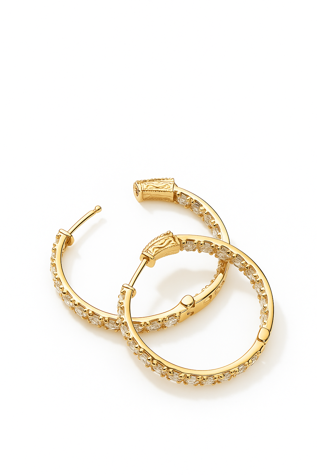 Lab Grown Hoops 5.0 Carats