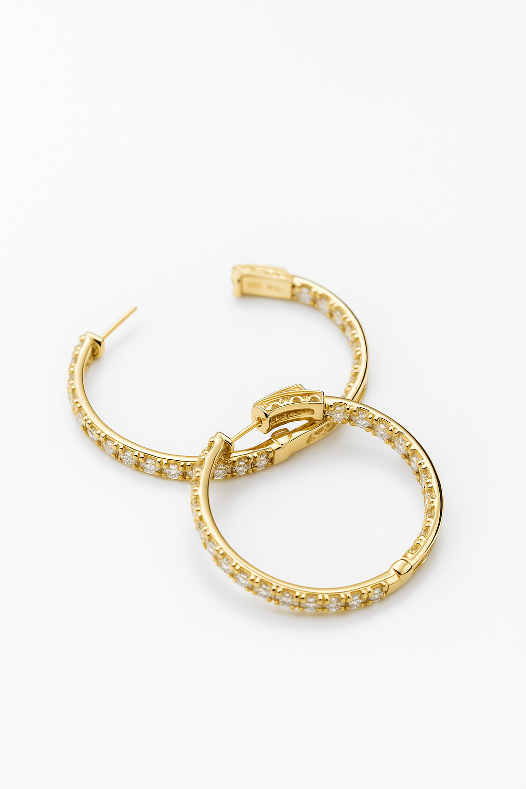 Lab Grown Hoops 7.0 Carats