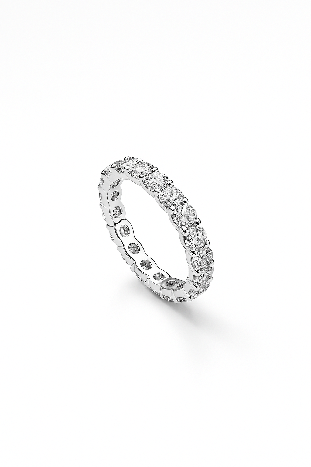 Eternity Ring With Lab Grown Diamonds, Round cut, 1.9 Carats