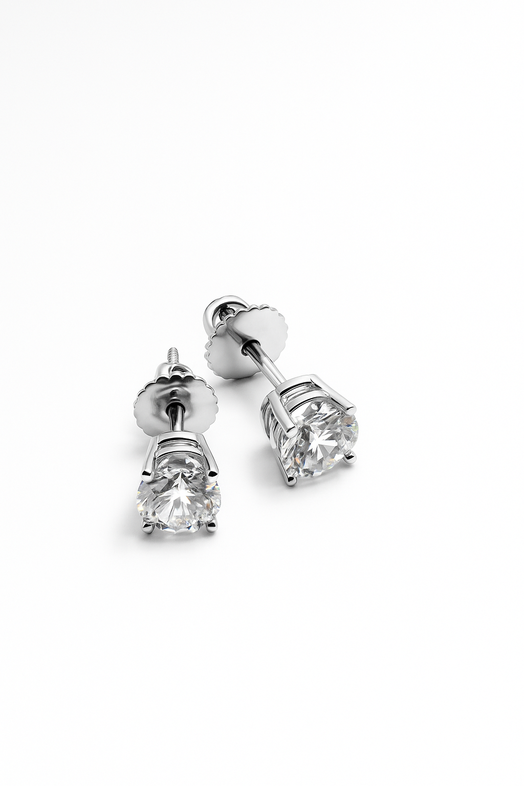 Round Studs 1.0 Carats