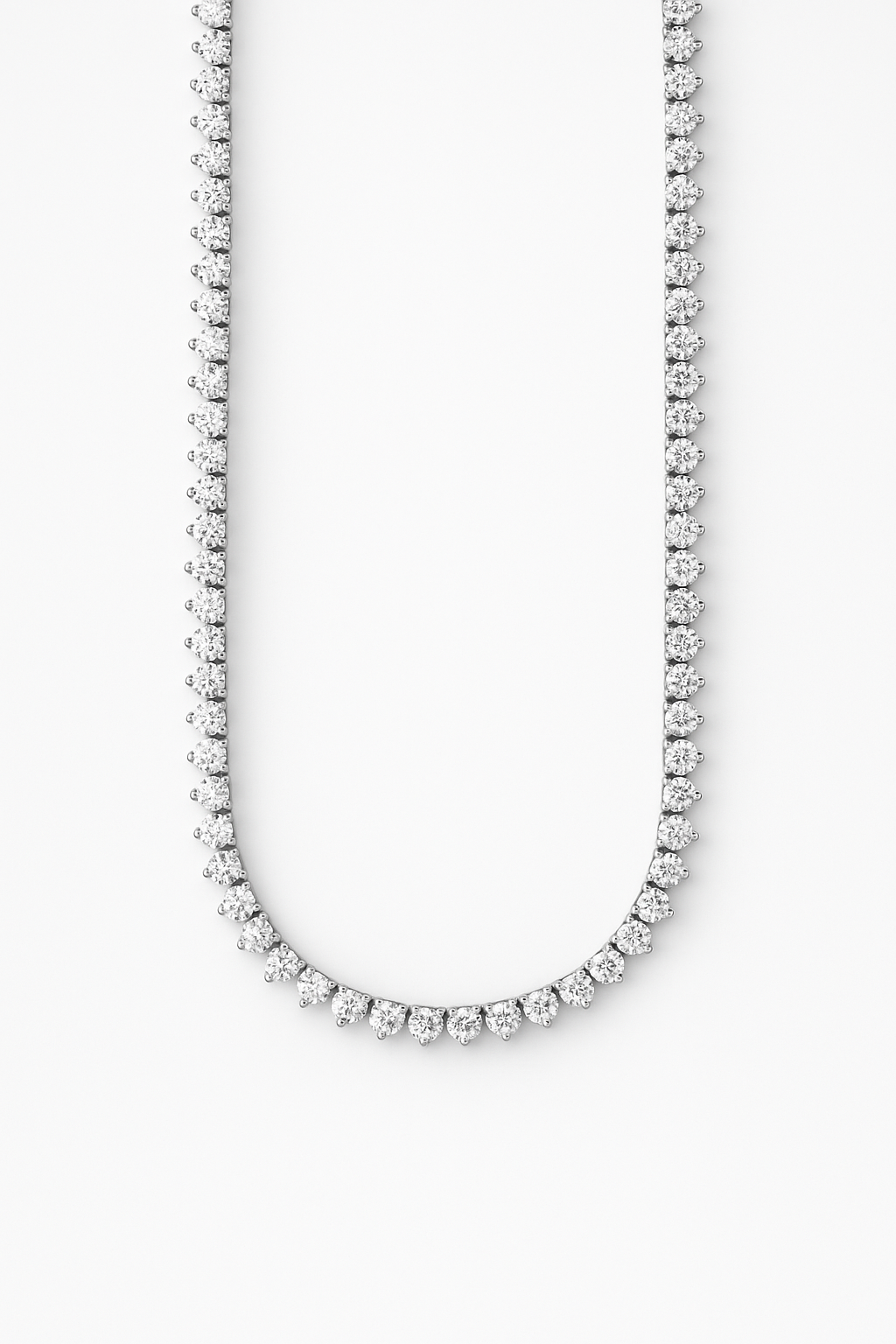 Lab Grown Tennis Necklace 5.0 Carats