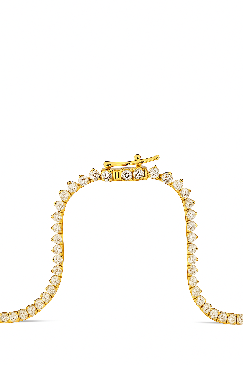 Lab Grown Tennis Necklace 7.0 Carats