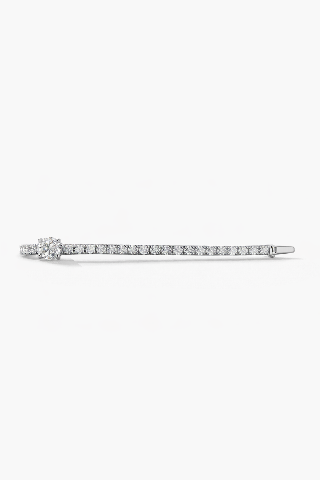 Lab Grown Round Tennis Bracelet with Oval Stone 10.0 Carats