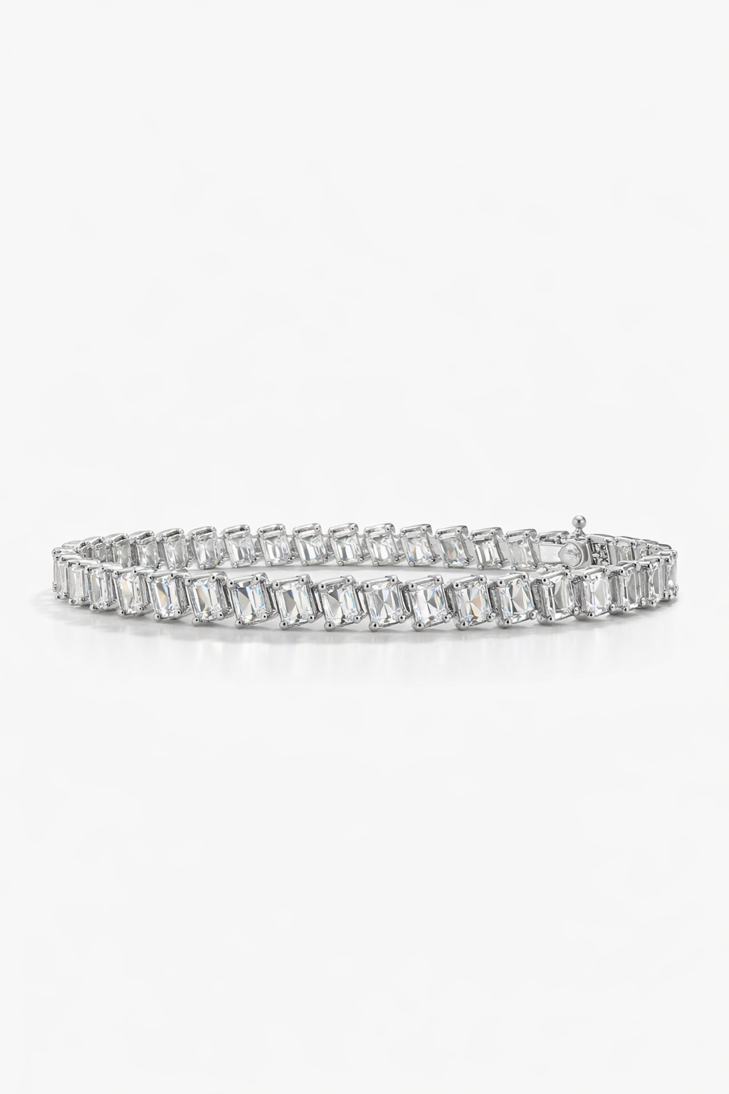 Lab Grown Emerald Tennis Bracelet 11.5 Carats