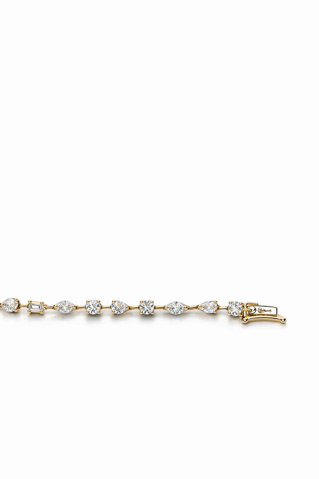 Lab Grown Multishape Tennis Bracelet 5.7 Carats