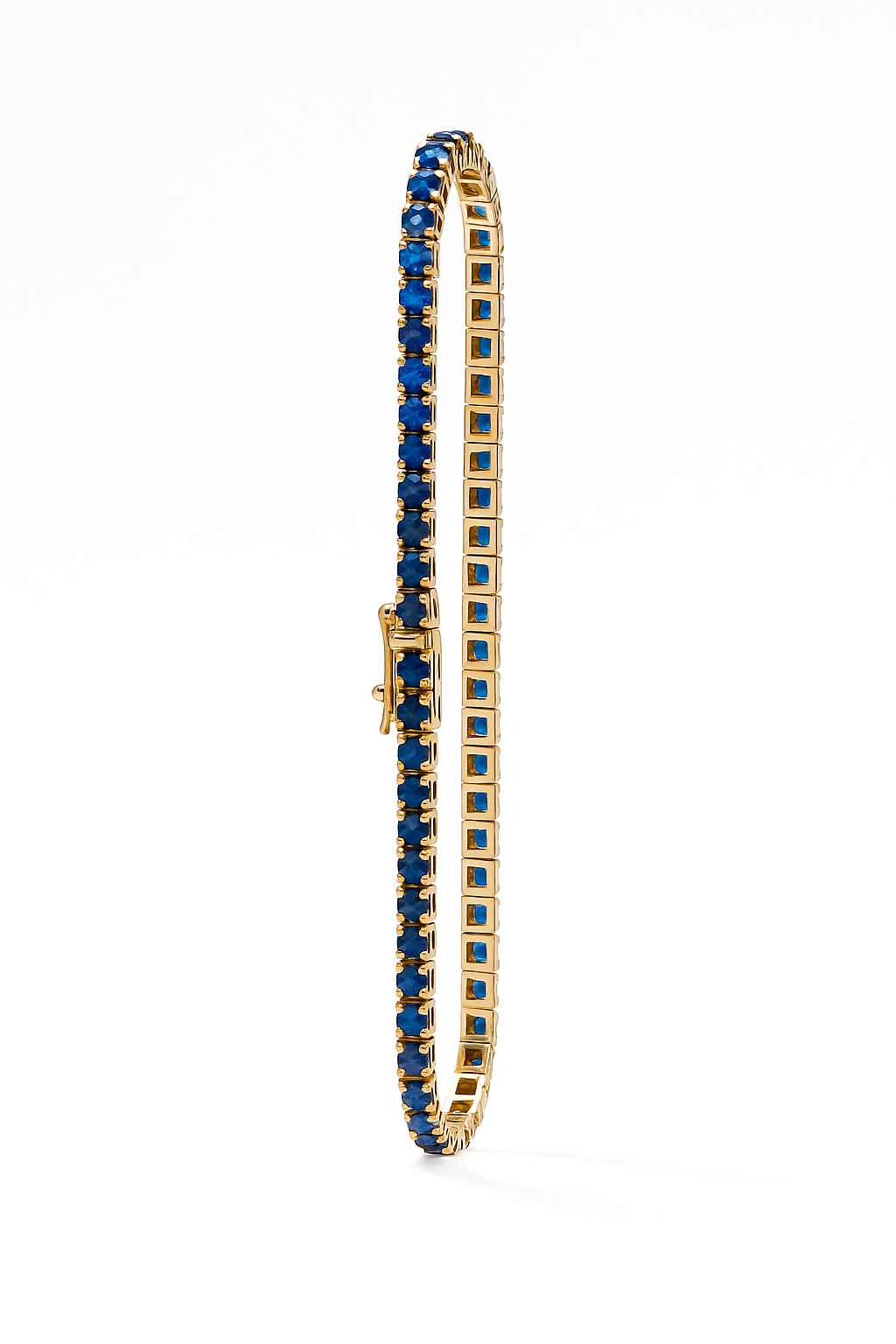 SAPPHIRE TENNIS BRACELET 6.3 CARATS