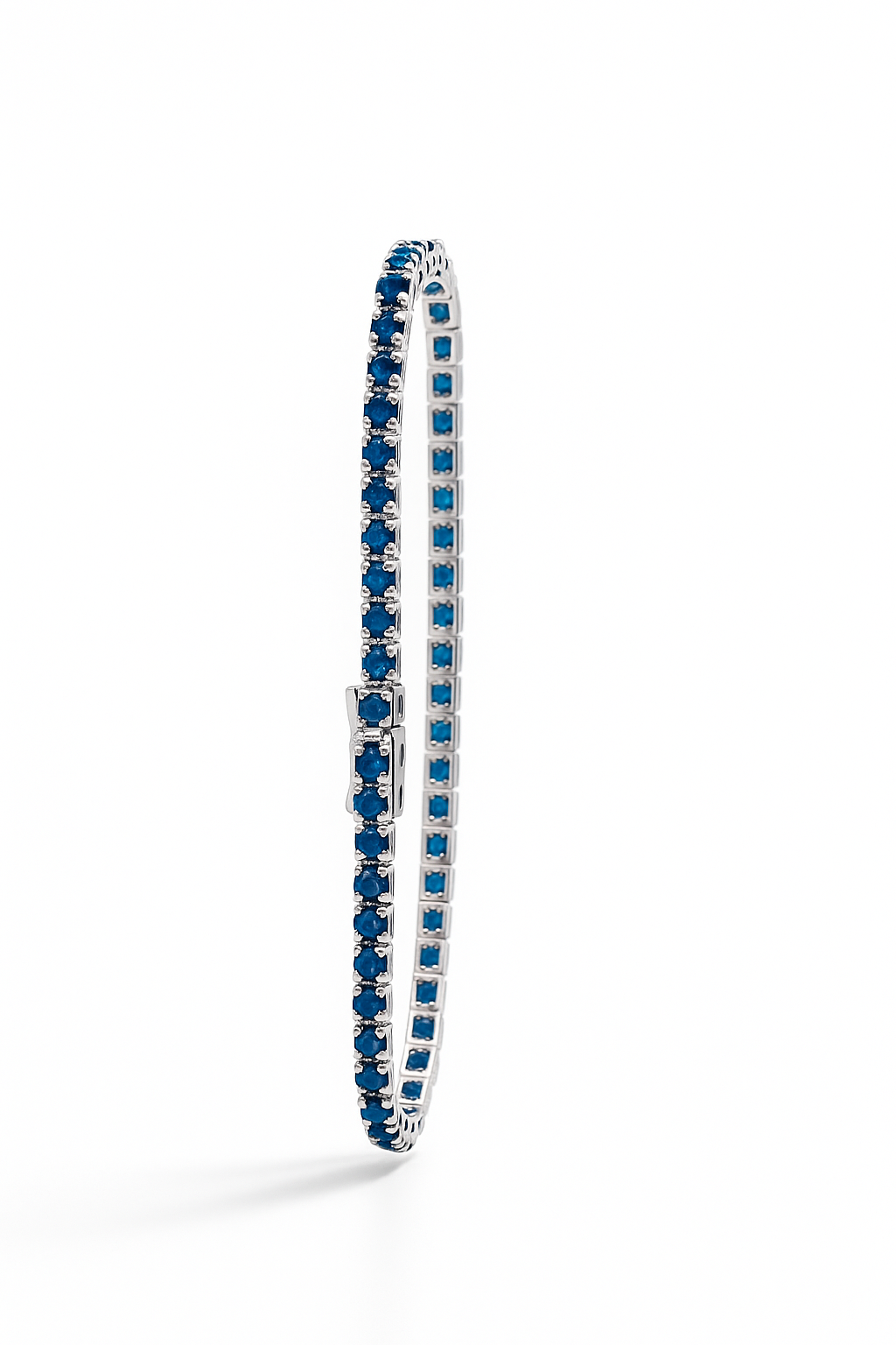 SAPPHIRE TENNIS BRACELET 6.O CARATS