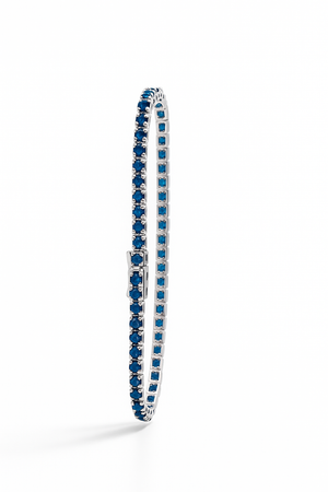 SAPPHIRE TENNIS BRACELET 6.O CARATS